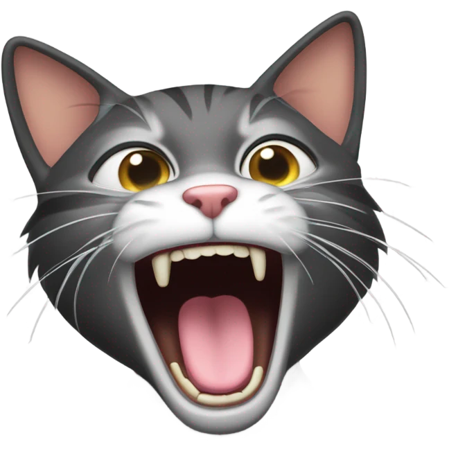 Cat being loud emoji
