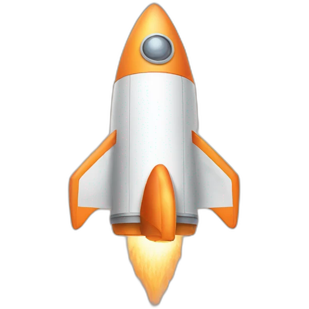 space-rocket-peach emoji