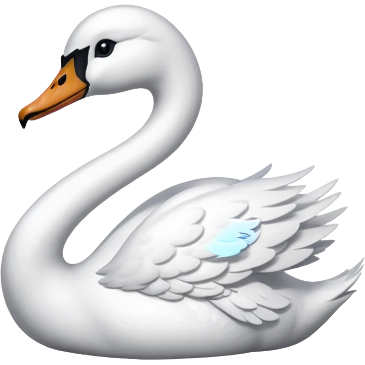 sad swan emoji emoji