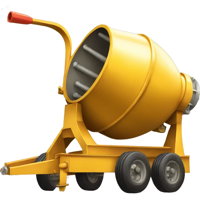 golden cement mixer  emoji