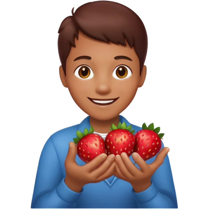strawberries hold mick emoji
