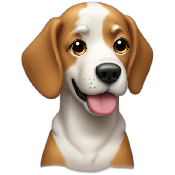 Chien qui regarde la télé emoji