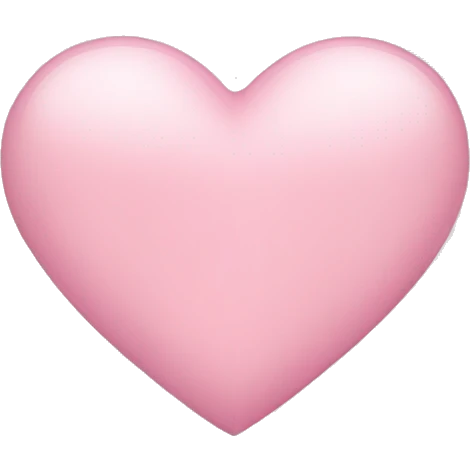 A light pink heart emoji