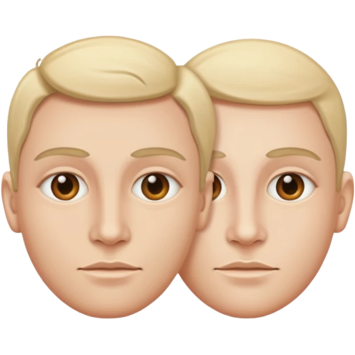 duas caras em um mesmo corpo emoji