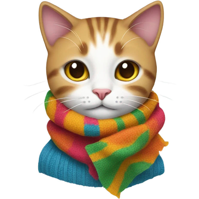 Cat with scarf emoji