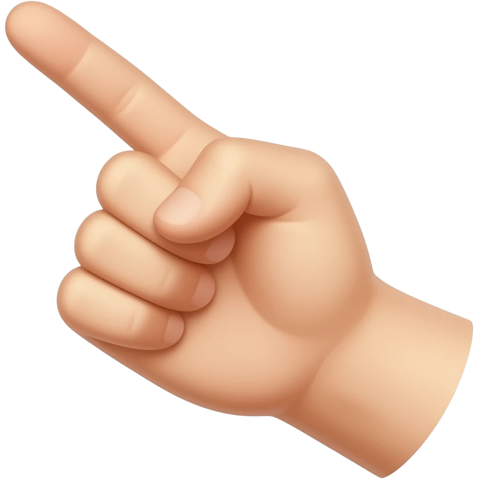 hand gesture for knocking (on door or wood) with one finger bent - view from sideway emoji
