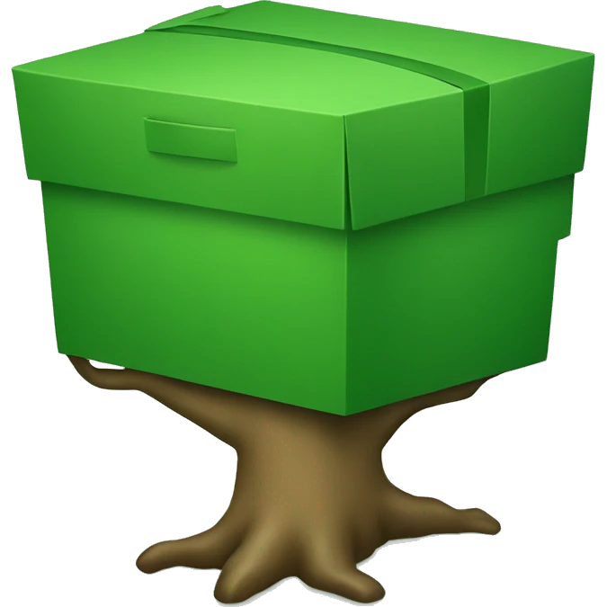 green box that has a tree in it emoji