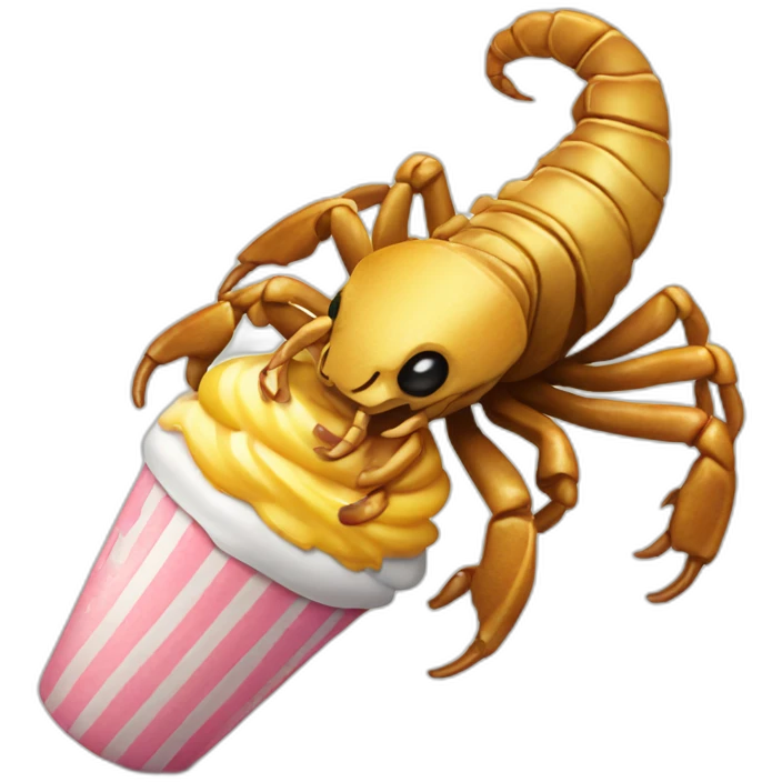 Scorpion-eating-icecream emoji
