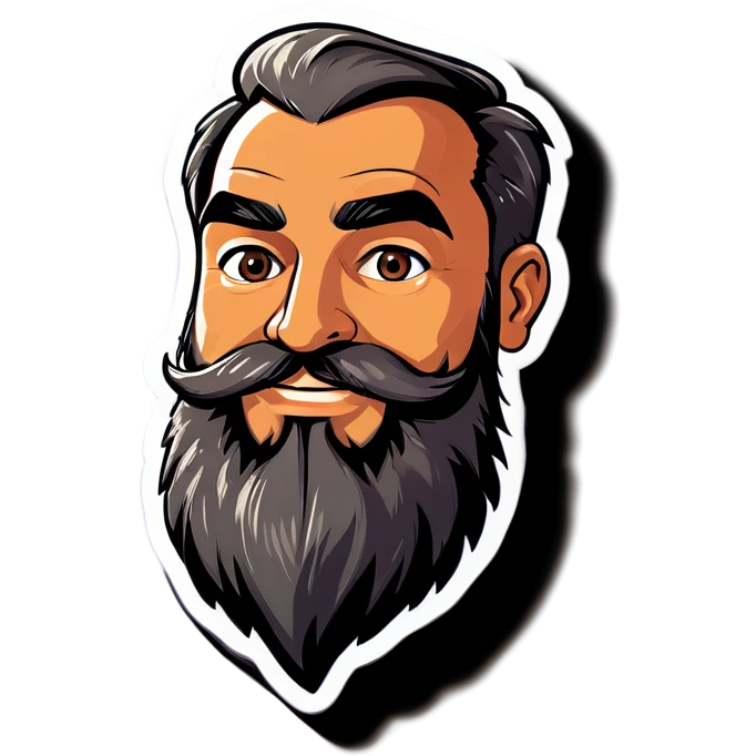Papi with beard  emoji