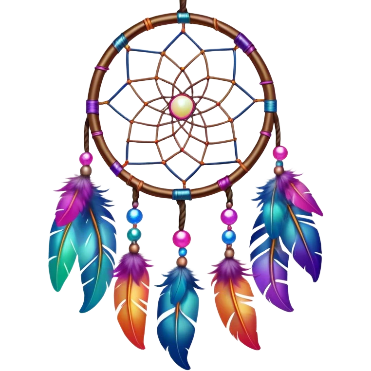 Iridescent nebula Dreamcatcher-suncatcher emoji