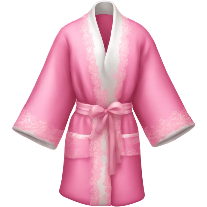 Pink bridal robe emoji