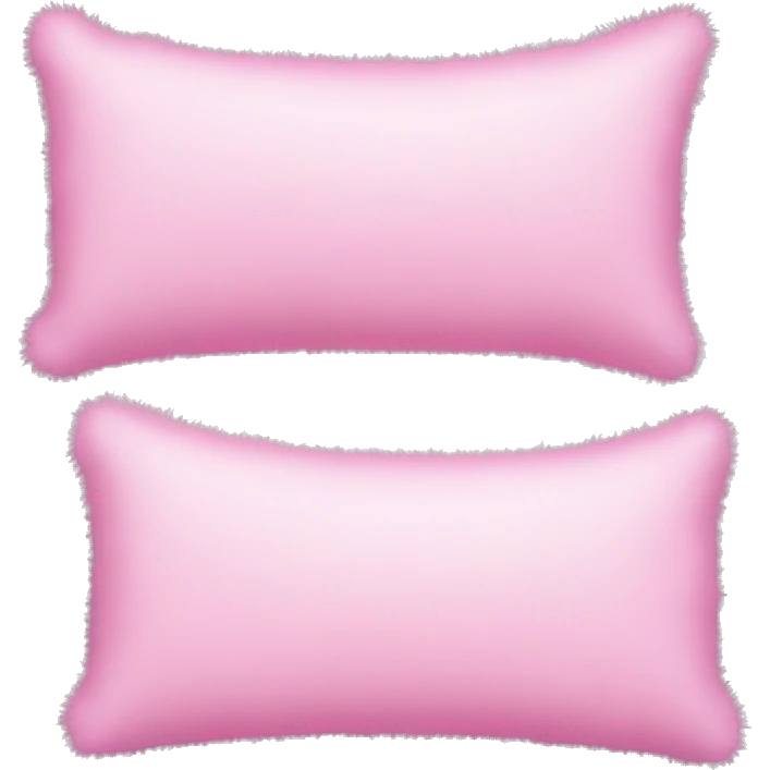 Pink fluffy long pillows emoji
