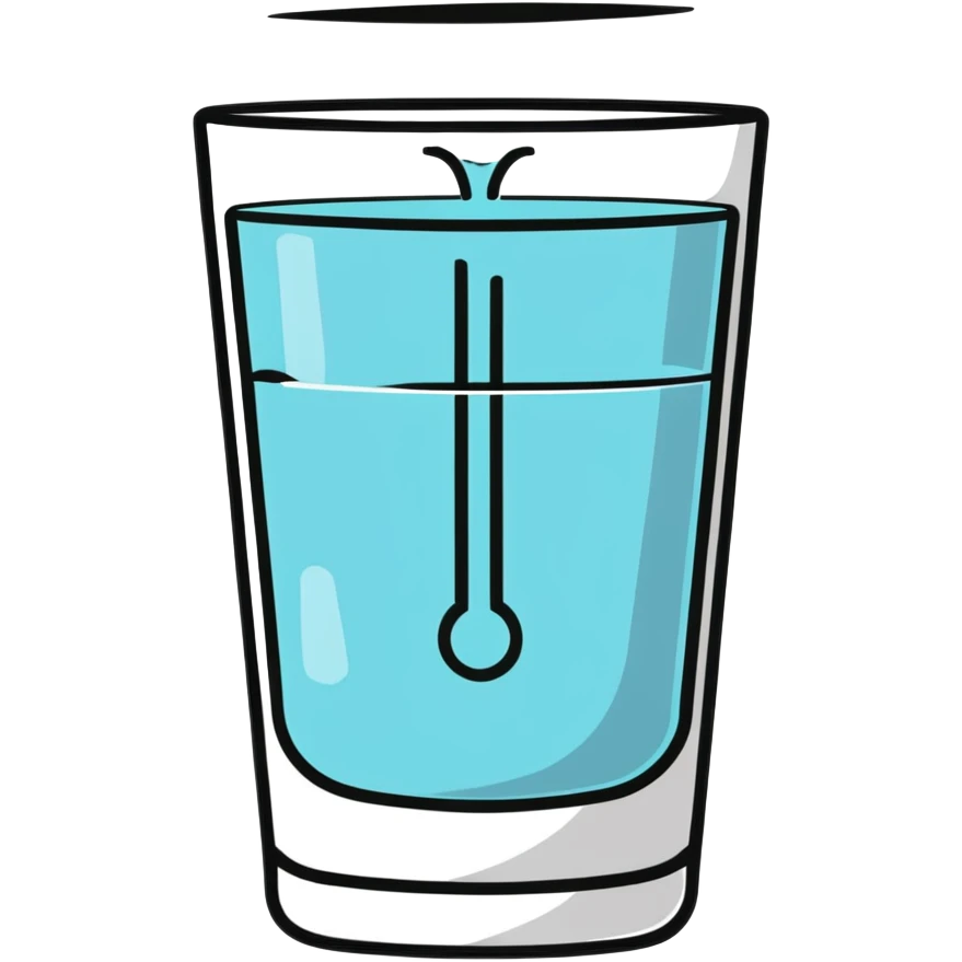empty water glass with drought symbol emoji