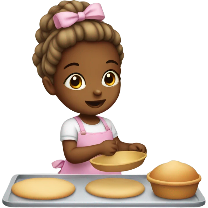 Baby  girl baking  emoji