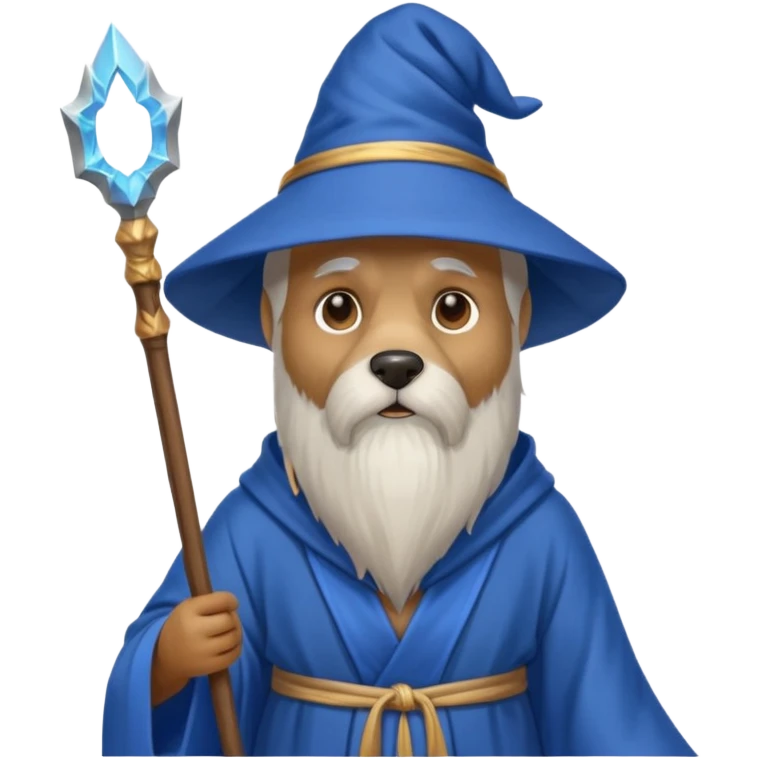 Dog wizard emoji