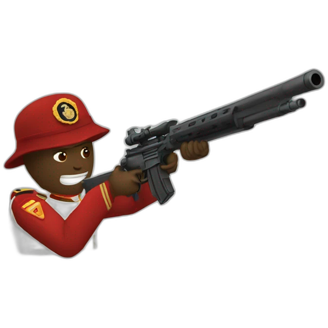 marine- shooting guns emoji