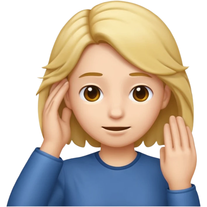 can you make a emoji of tucking hair behind an ear  emoji