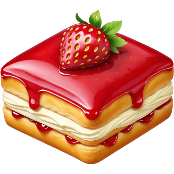 Strawberry Glaze Pastries
 emoji