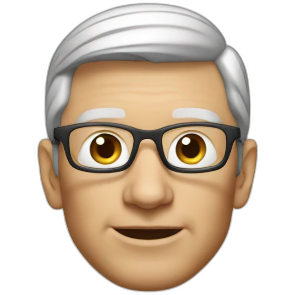 tim cook apple vision pro emoji