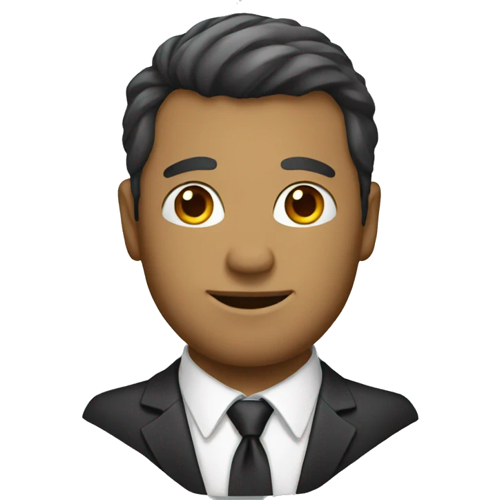 man with tie emoji