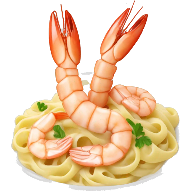 Shrimp Alfredo emoji