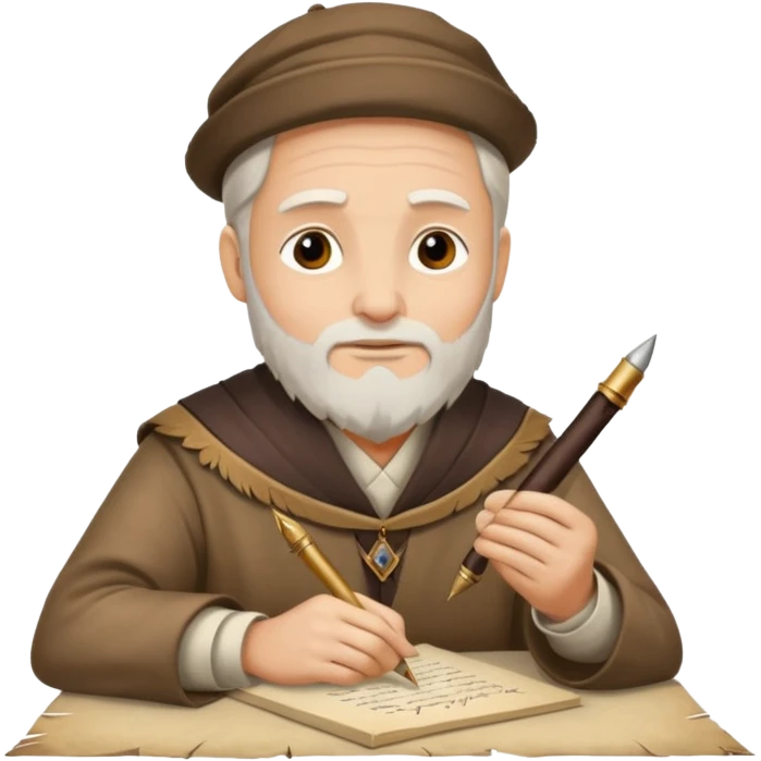 ancient Feathered pen scholar emoji