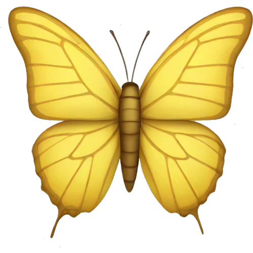 yellow butterfy emoji