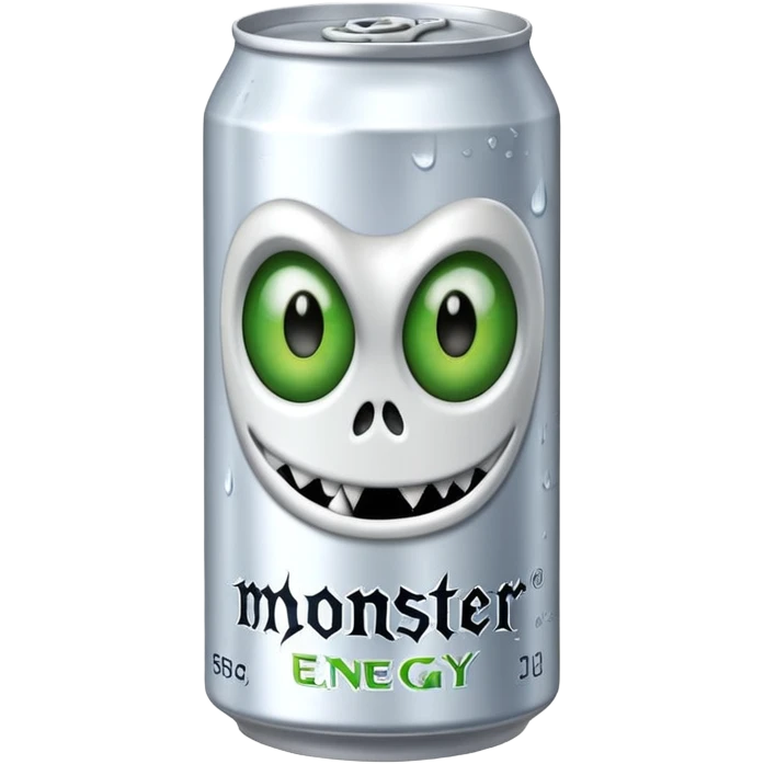 White monster energy drink emoji