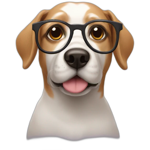 dog-glasses emoji