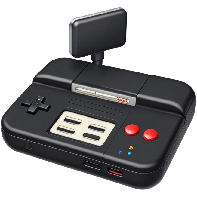 Black nintendo  emoji