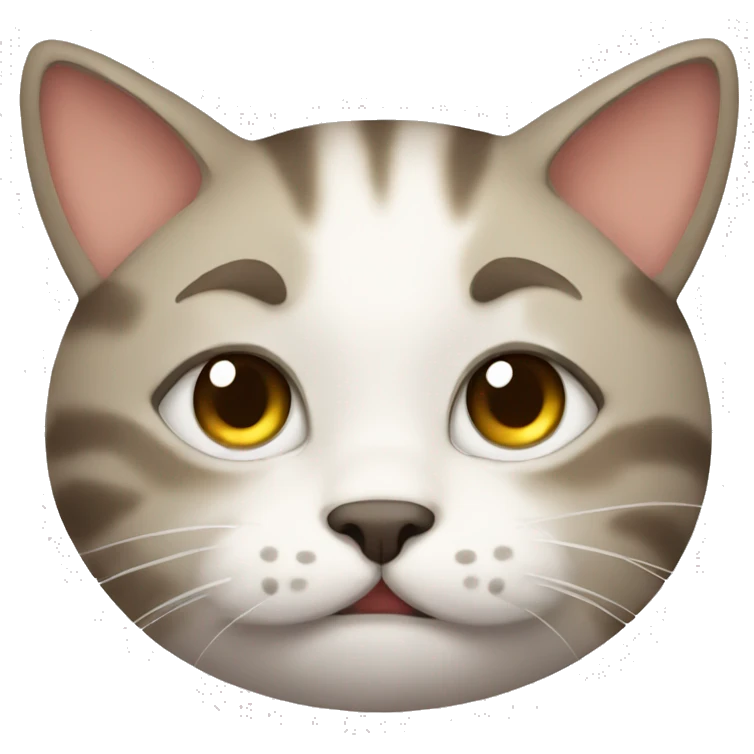Tired cute cat  emoji