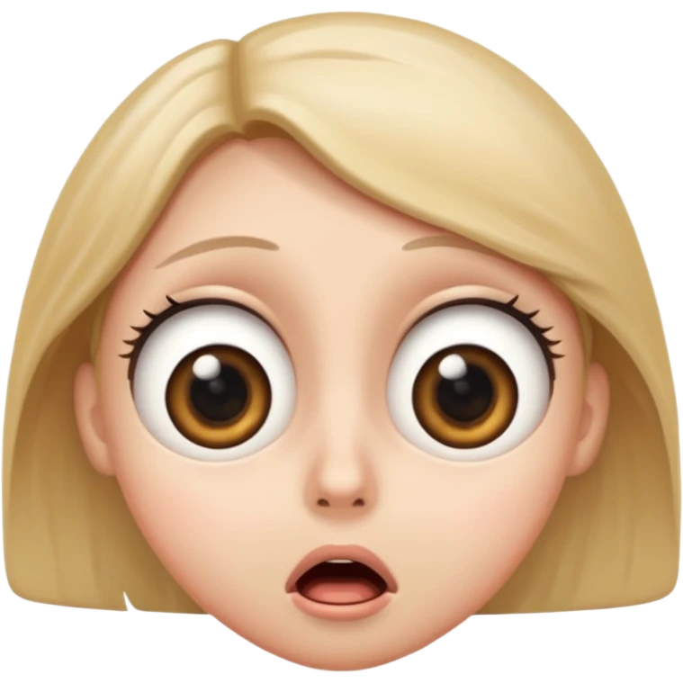 Original emoji Shocked face with wide a big eyes on his face emoji