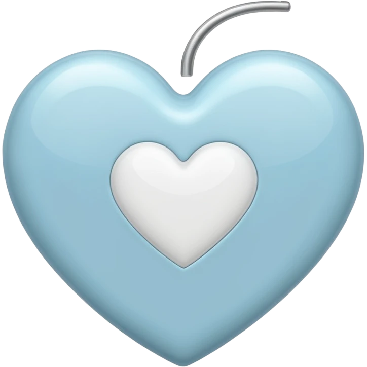 아이폰 화이트 하트 emoji