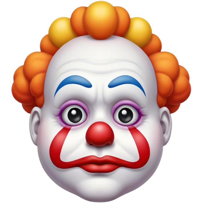 Sad clown emoji