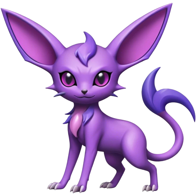 Cool Edgy Shiny Noibat-Espeon-hybrid  full body emoji