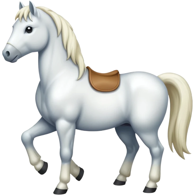 white pony emoji