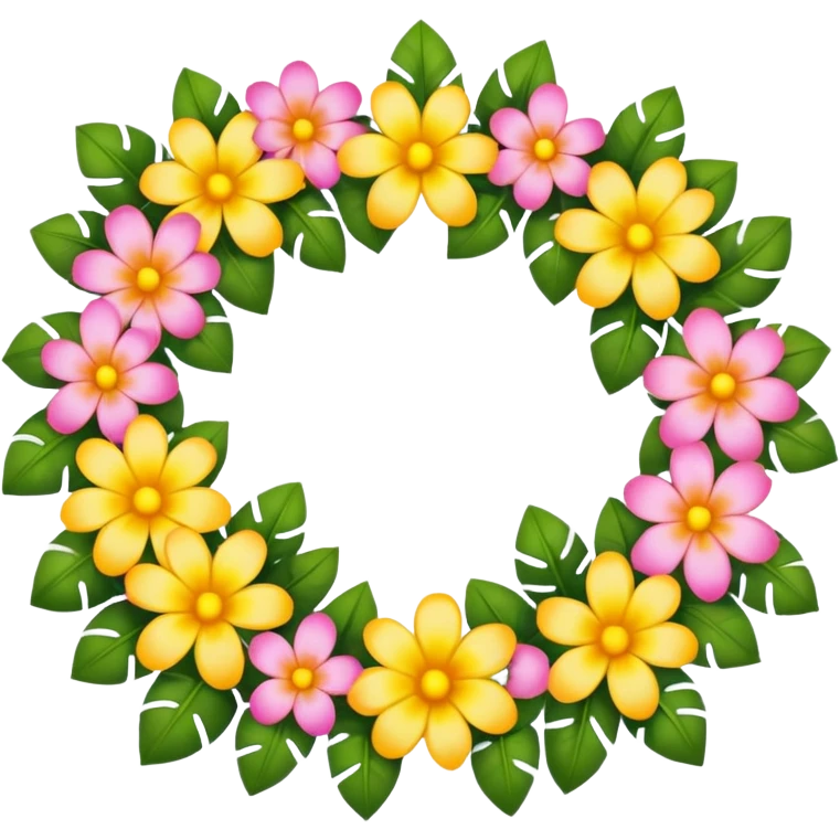 Flower lei emoji