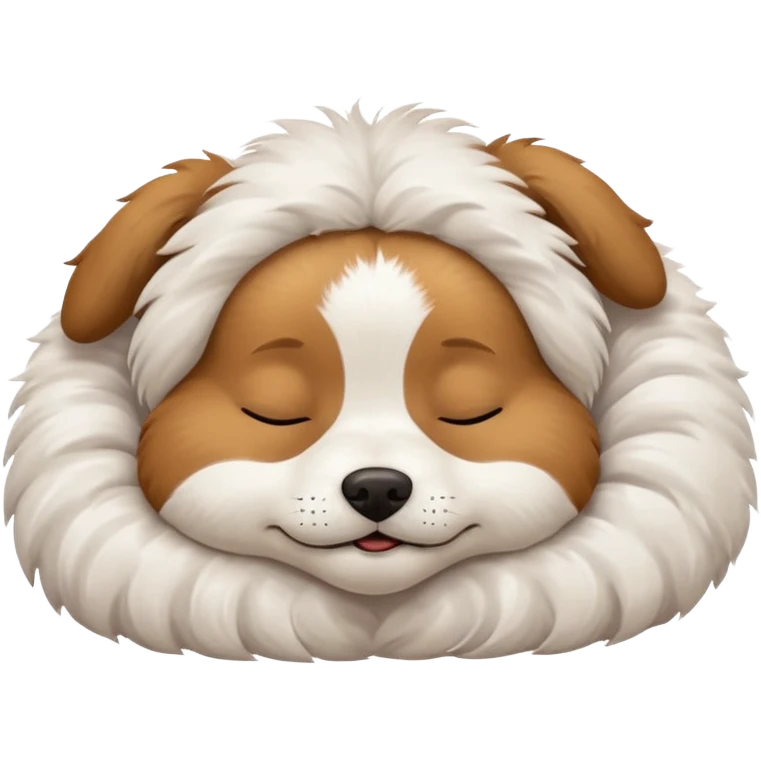 cute doggy sleeping emoji