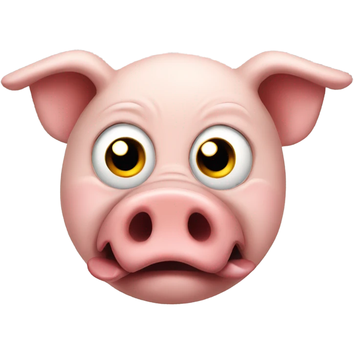 Angry pig emoji