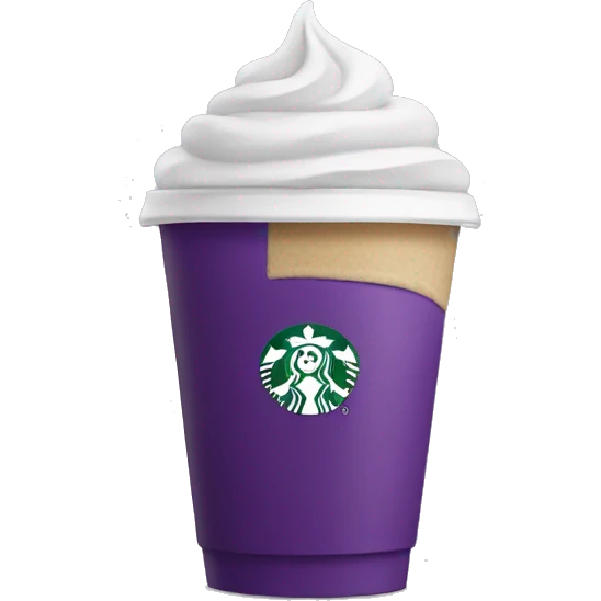 Purple Starbucks  emoji