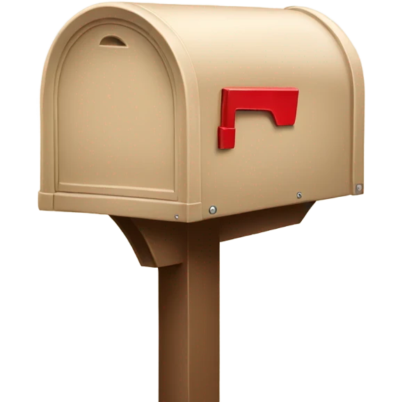 beige mailbox emoji
