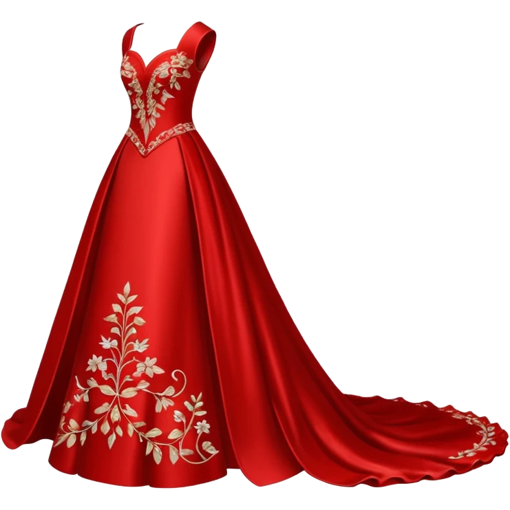 red wedding dress emoji