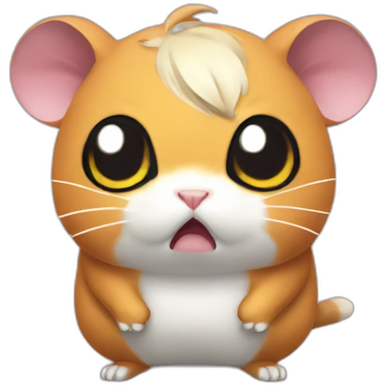 hamtaro realistic angry emoji