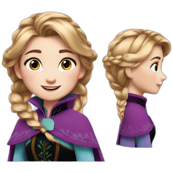 Anna from frozen emoji