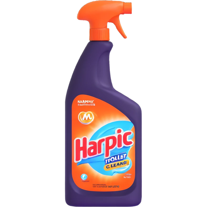 bottle of Harpic toilet cleaner emoji
