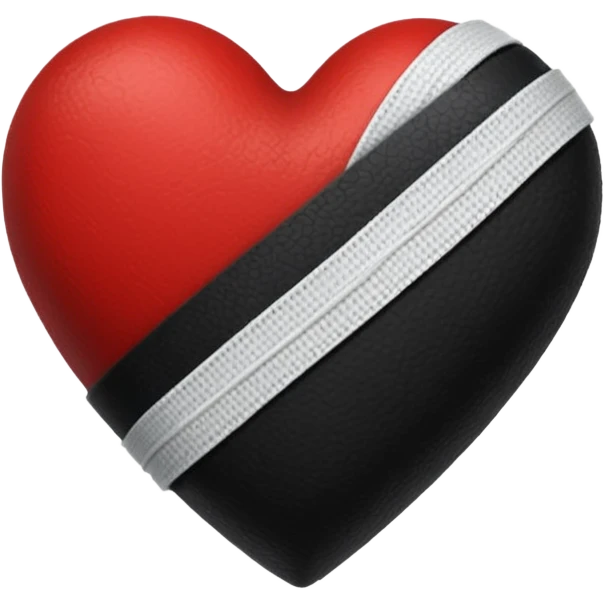 Black heart with bandage emoji
