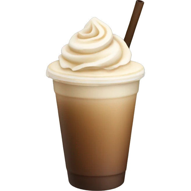 Drinking a frappe emoji