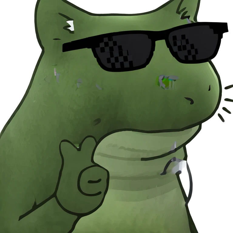 Cat with sunglasses emoji