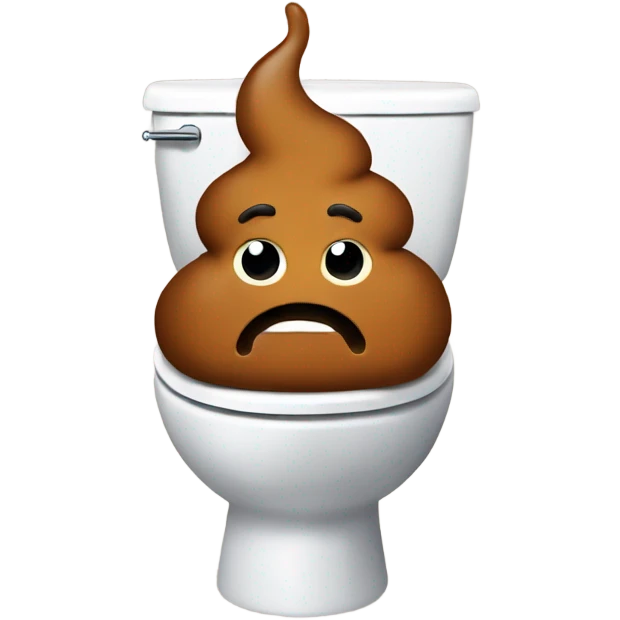 Poop in toilet  emoji