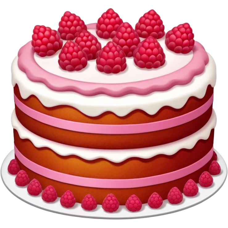 raspberry cake emoji